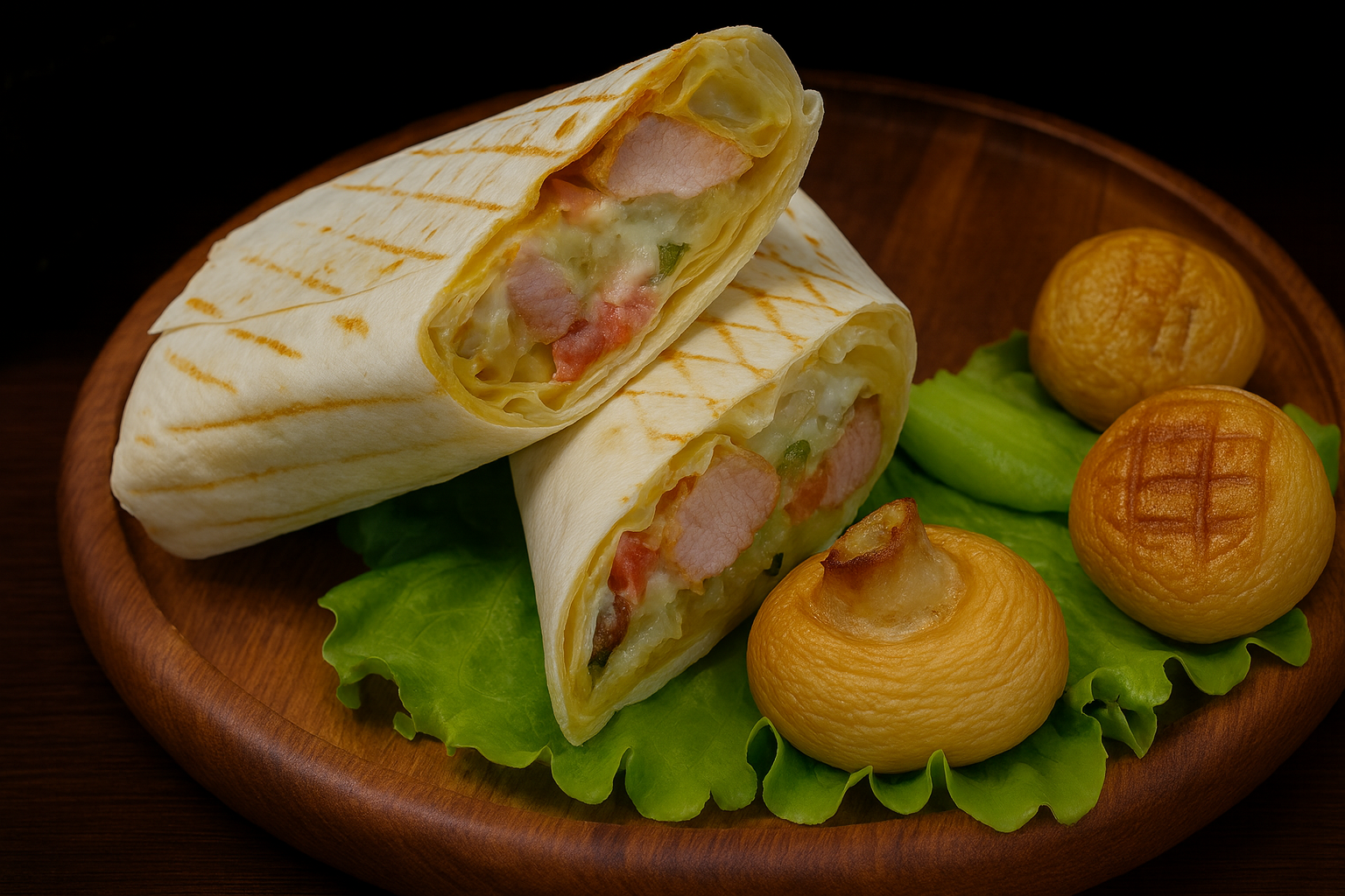 Шаурма грибная курица