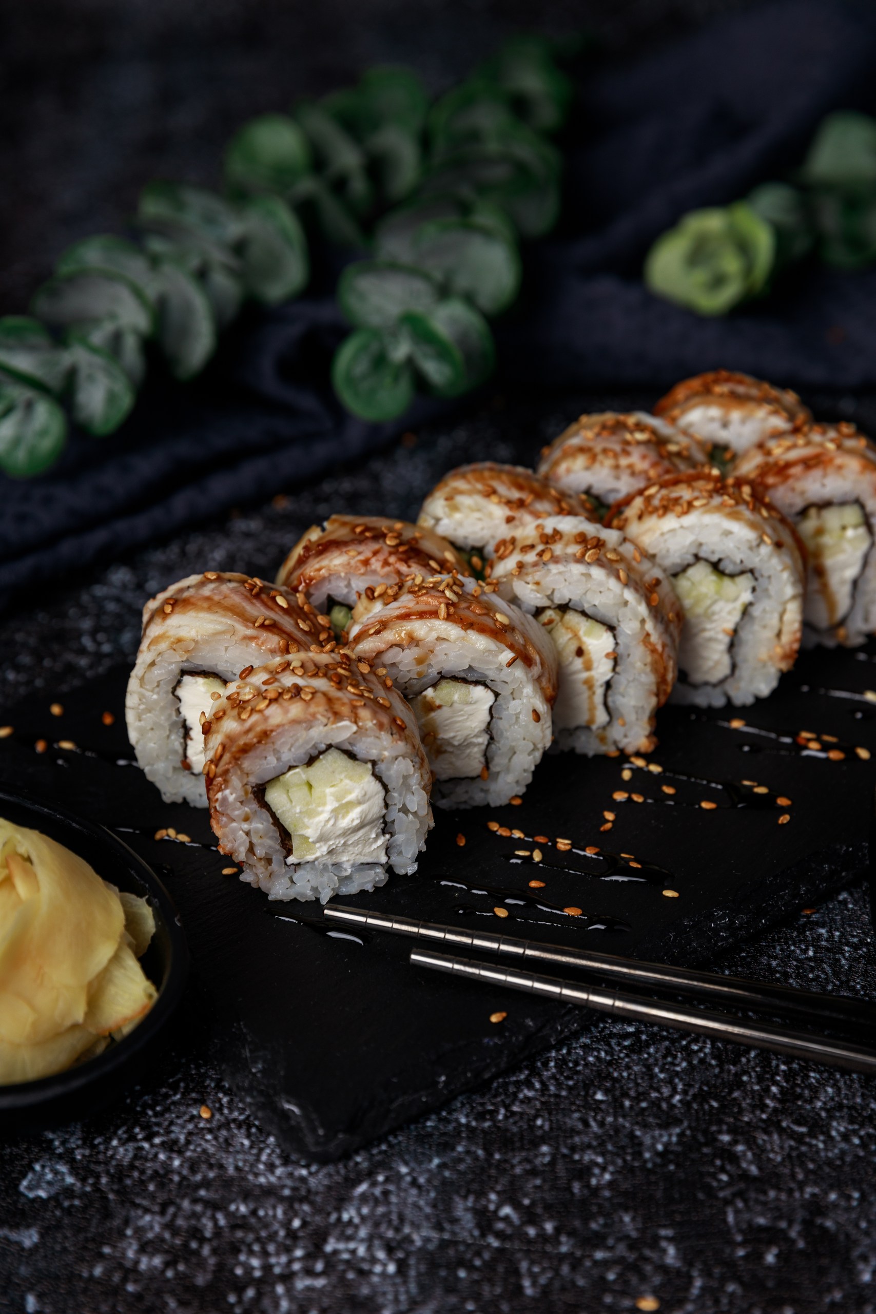 Яблочная филадельфия с угрем