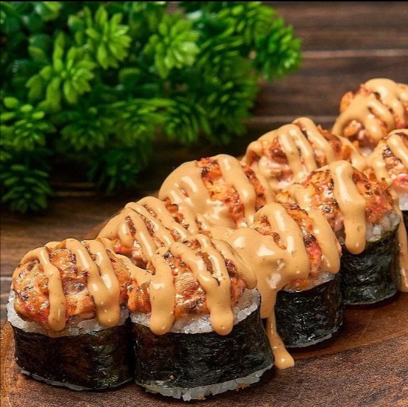 Запеченный с кальмаром