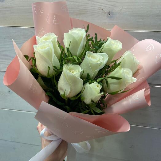 Букет из белых роз