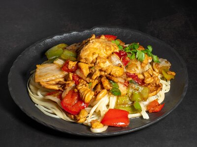 Лагман с курицей