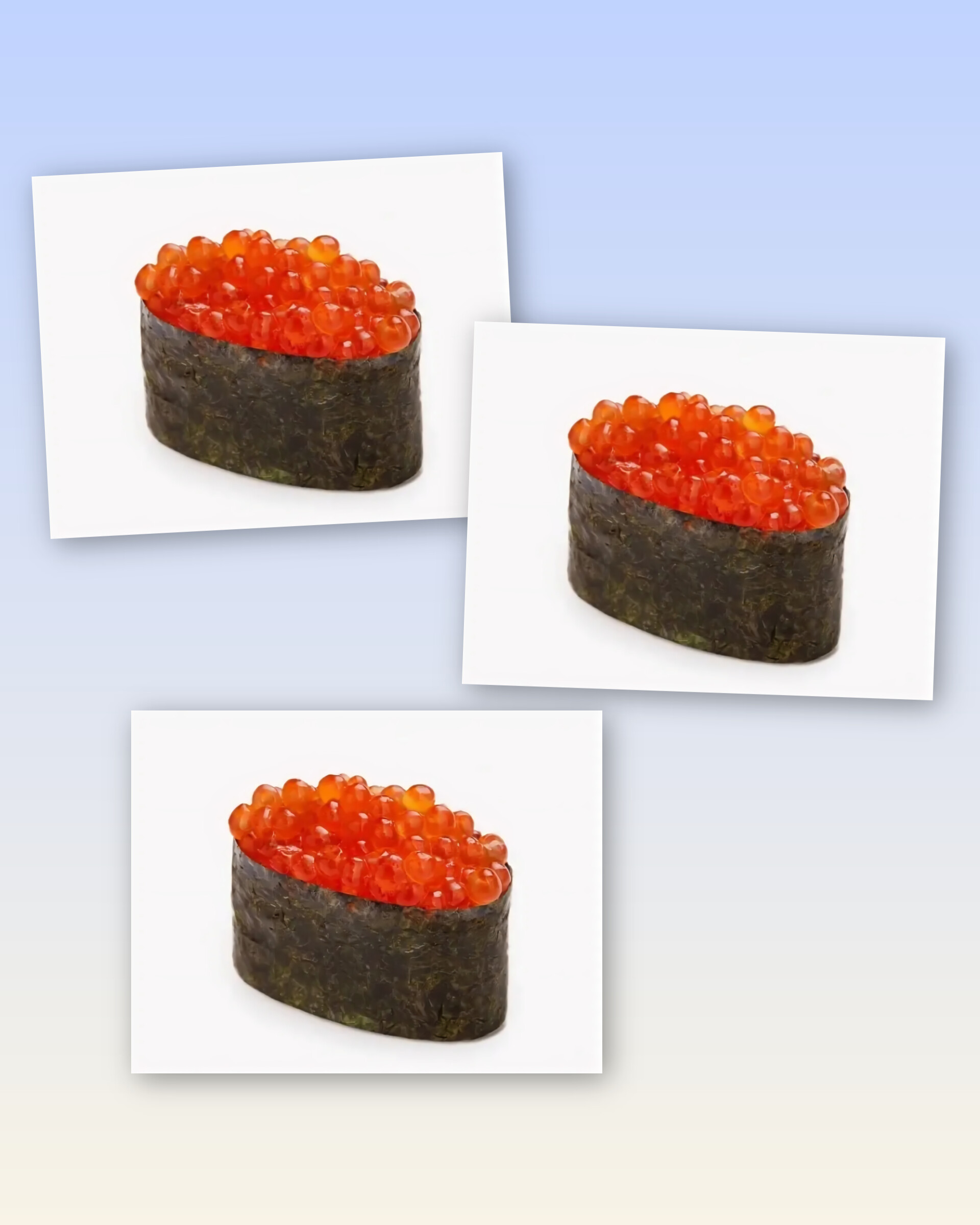 Гункан Красное золото 3 шт