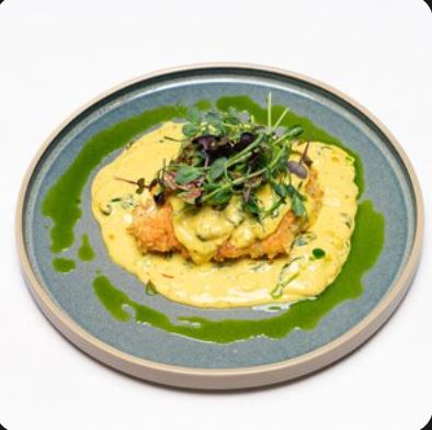 Филе Трески под сливочно-шафрановым соусом