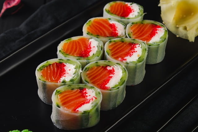 Ролл без риса с огурцом