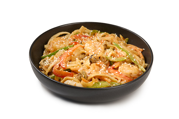 2-7 Удон с морепродуктами в сливочно-остром соусе