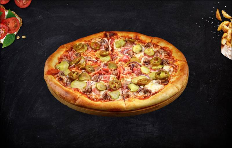 Пицца «Ассорти» с халапеньо