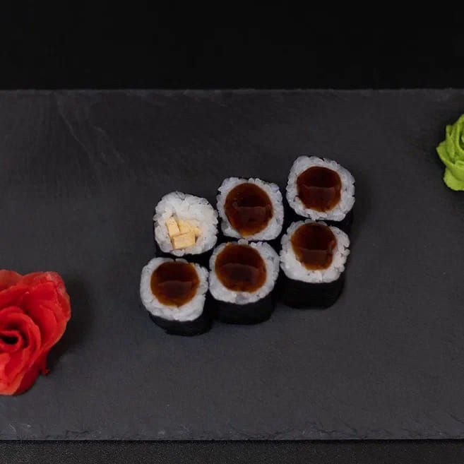 Маки с тигровой креветкой