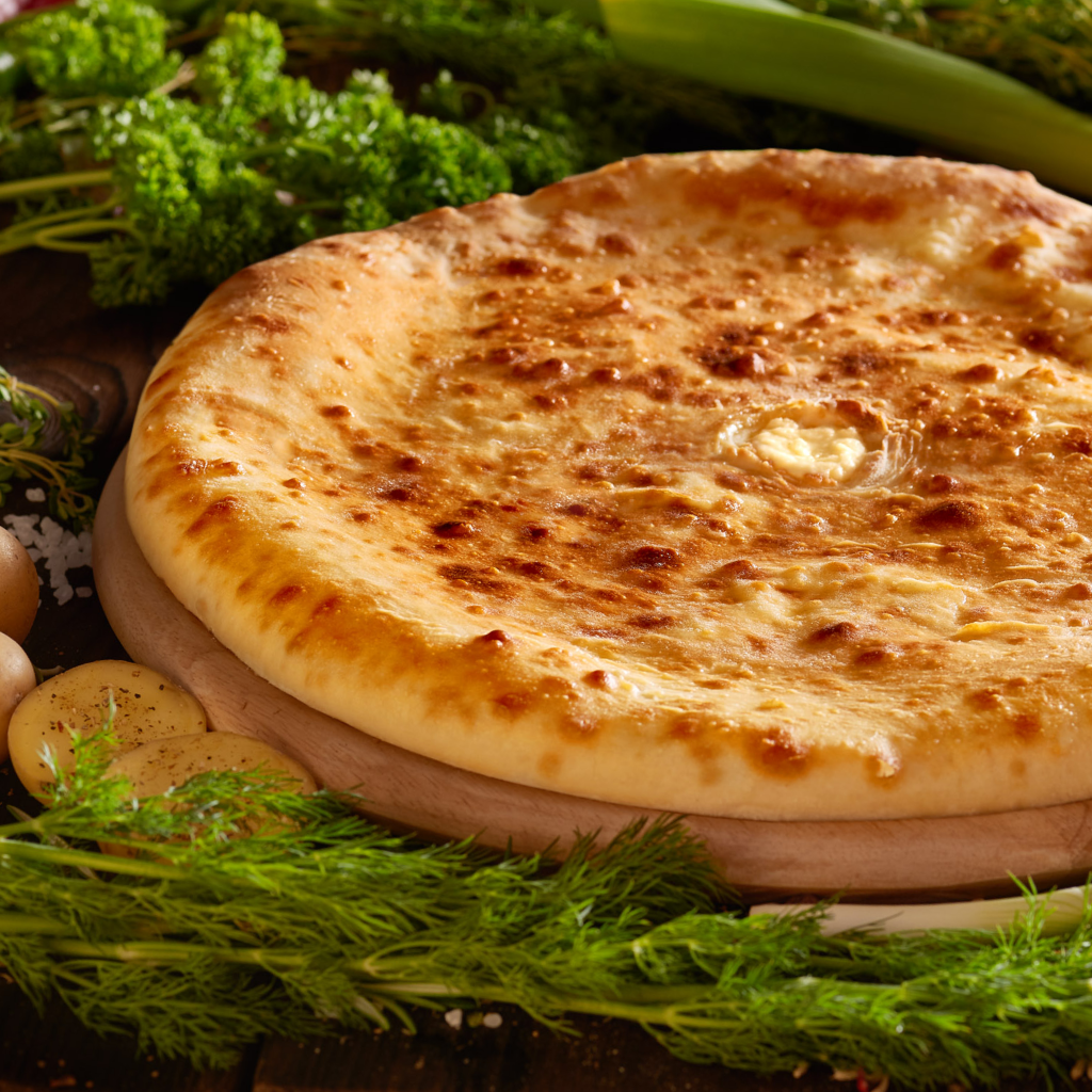 Пирог с картофелем и зеленью