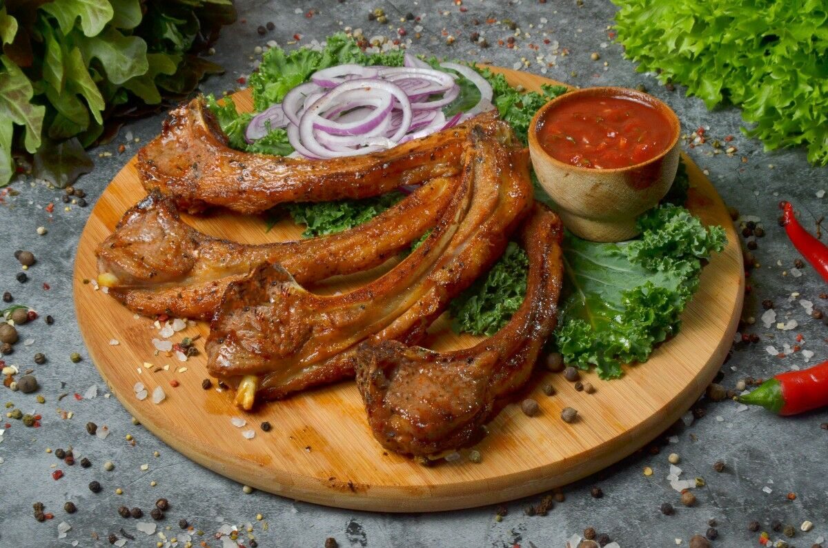 Шашлык из бараньей корейки