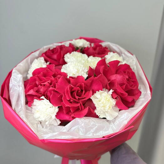 Букет с розой Готча