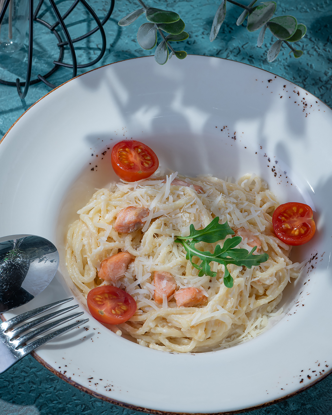 Паста с форелью