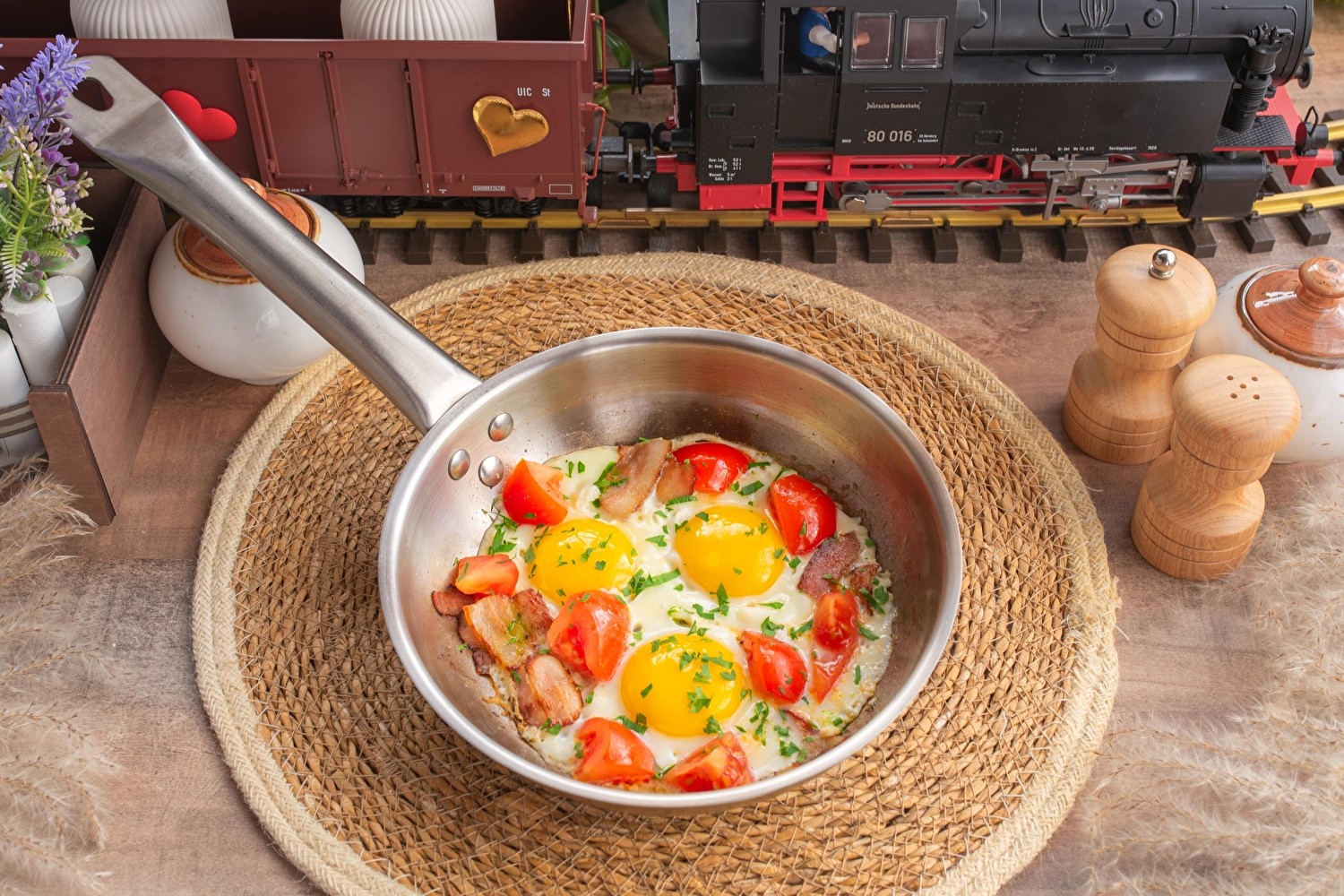 Яичница с беконом