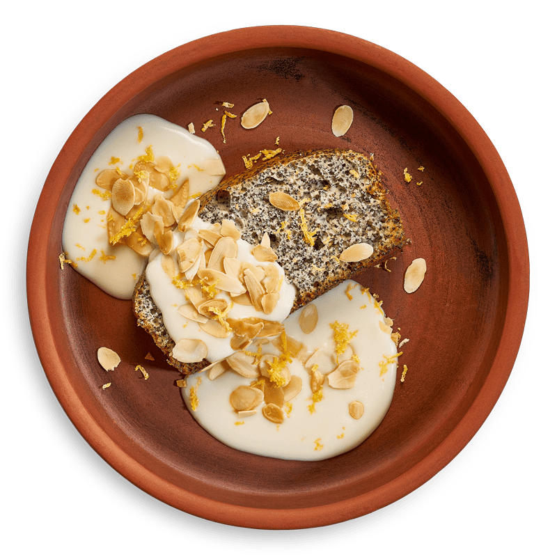 Маковый кекс с заварным кремом