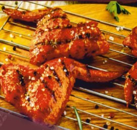 Куриные крылья и свиные ребра