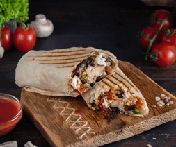 Шаурма Грибная с курицей