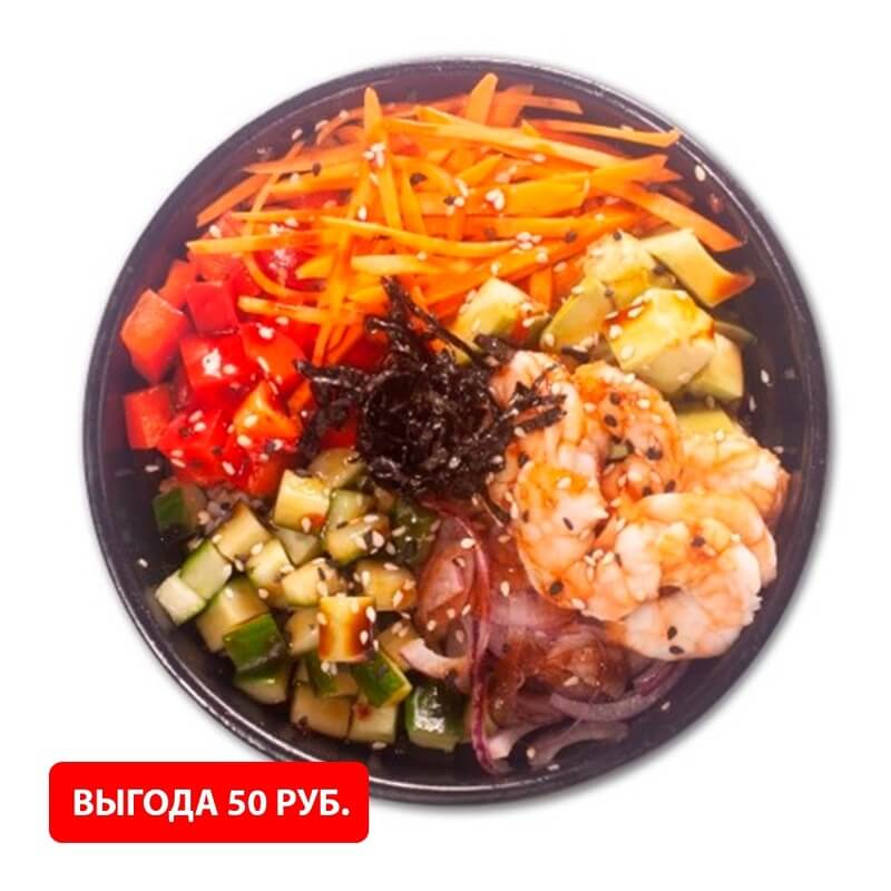 Поке с тигровой креветкой