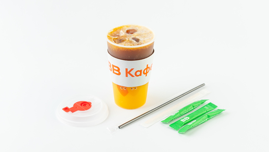 Айс Джус-кофе на апельсиновом фрэше 400 мл, кафе