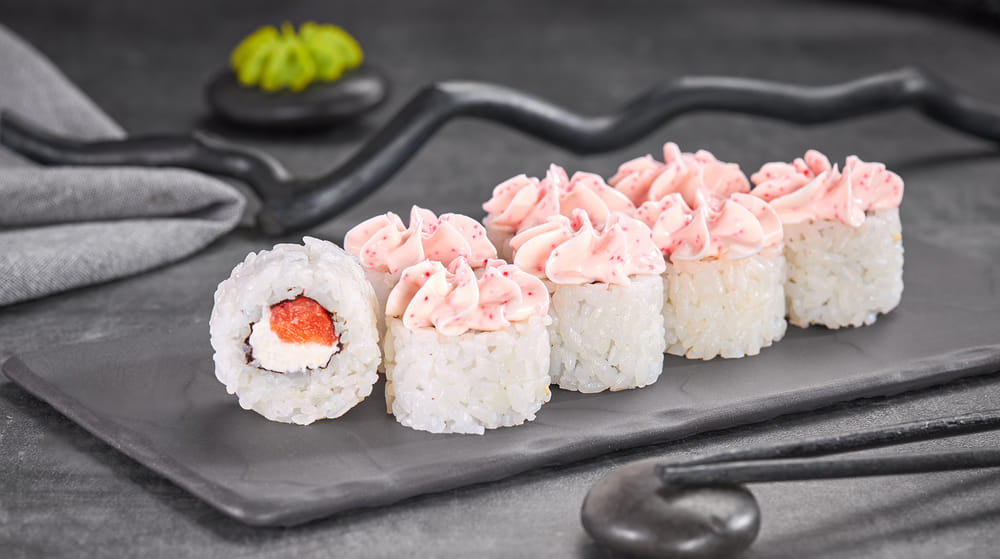 Ролл Лава с лососем