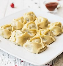 Манты с кручёной бараниной заморож