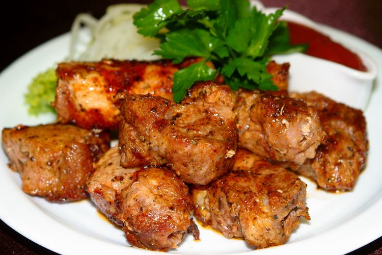 Шашлык из свиной шеи