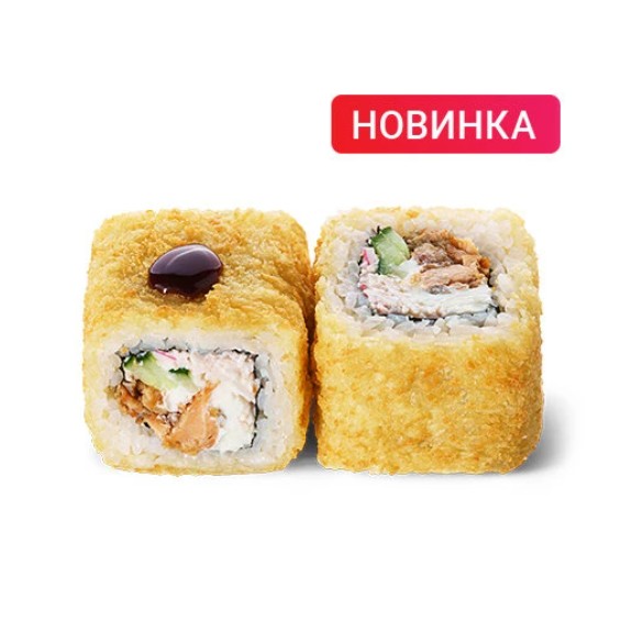 Лосось и краб в темпуре