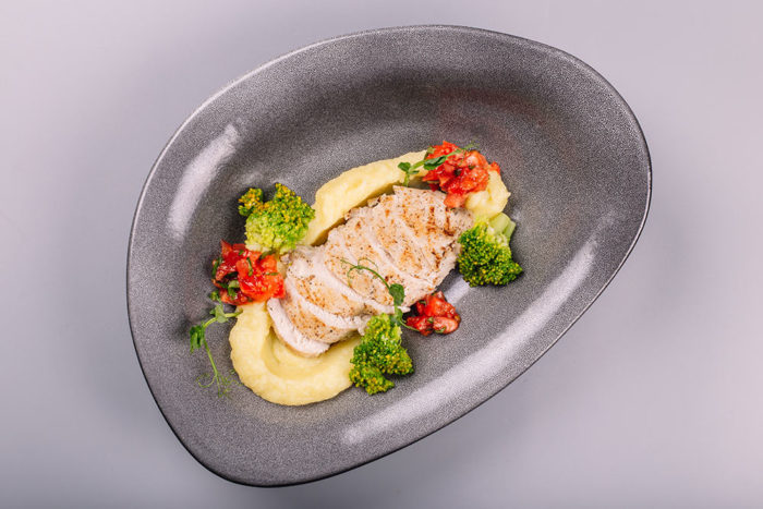 Куриное филе с  картофельным пюре