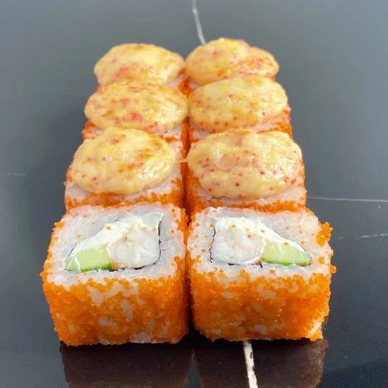 Запеченный с креветкой