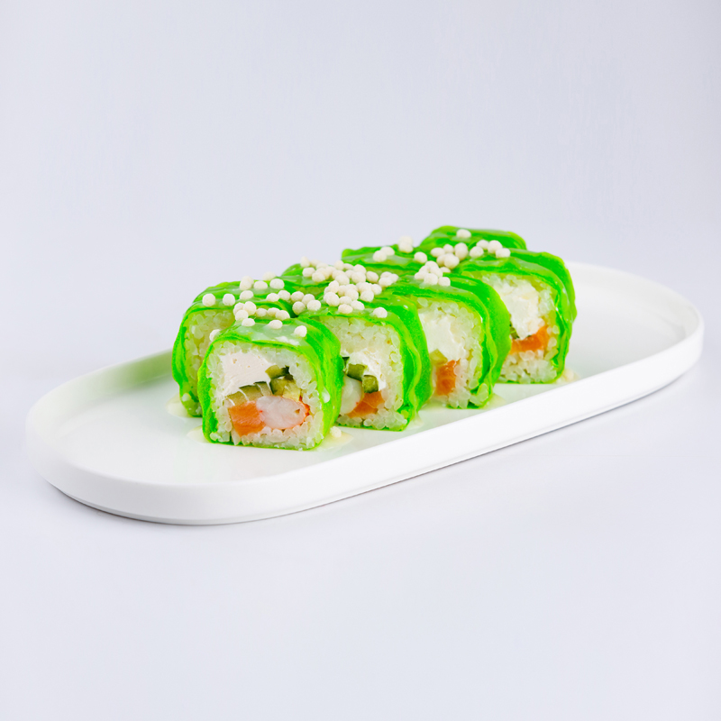 Гринч с лососем и креветкой