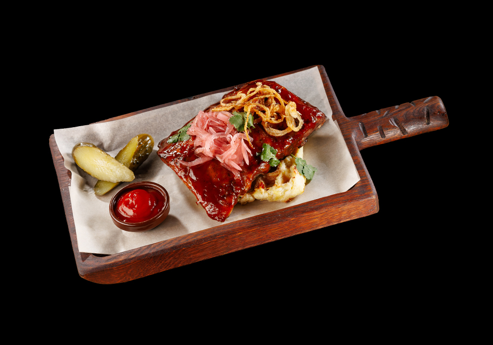 Свиные ребра в соусе BBQ