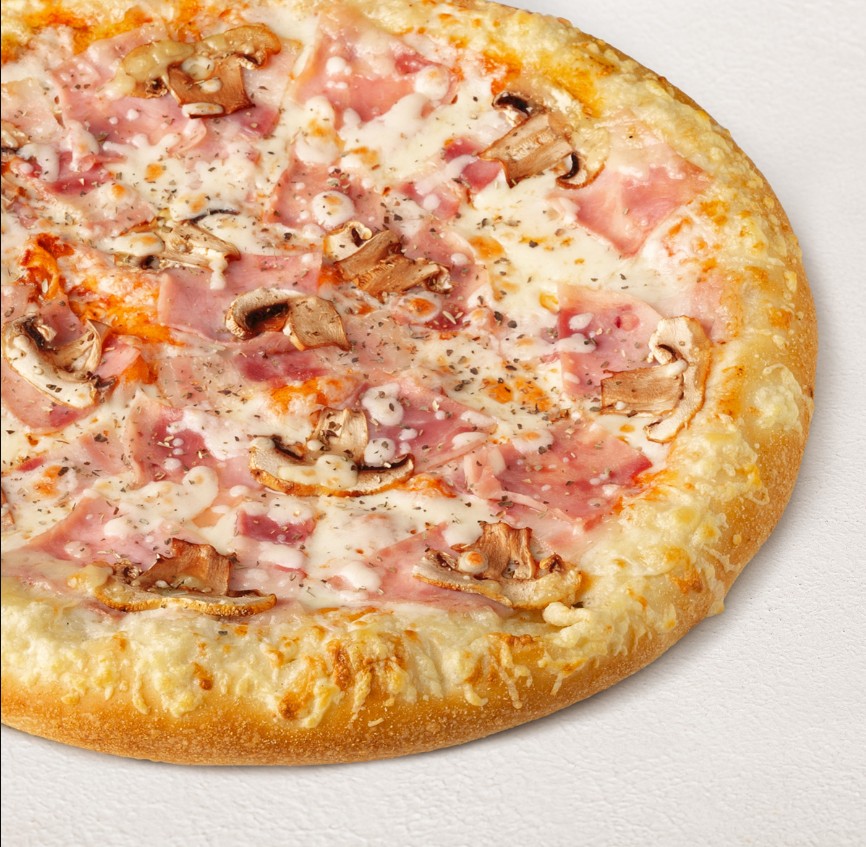 Мясная с грибами на пышном тесте 25 см