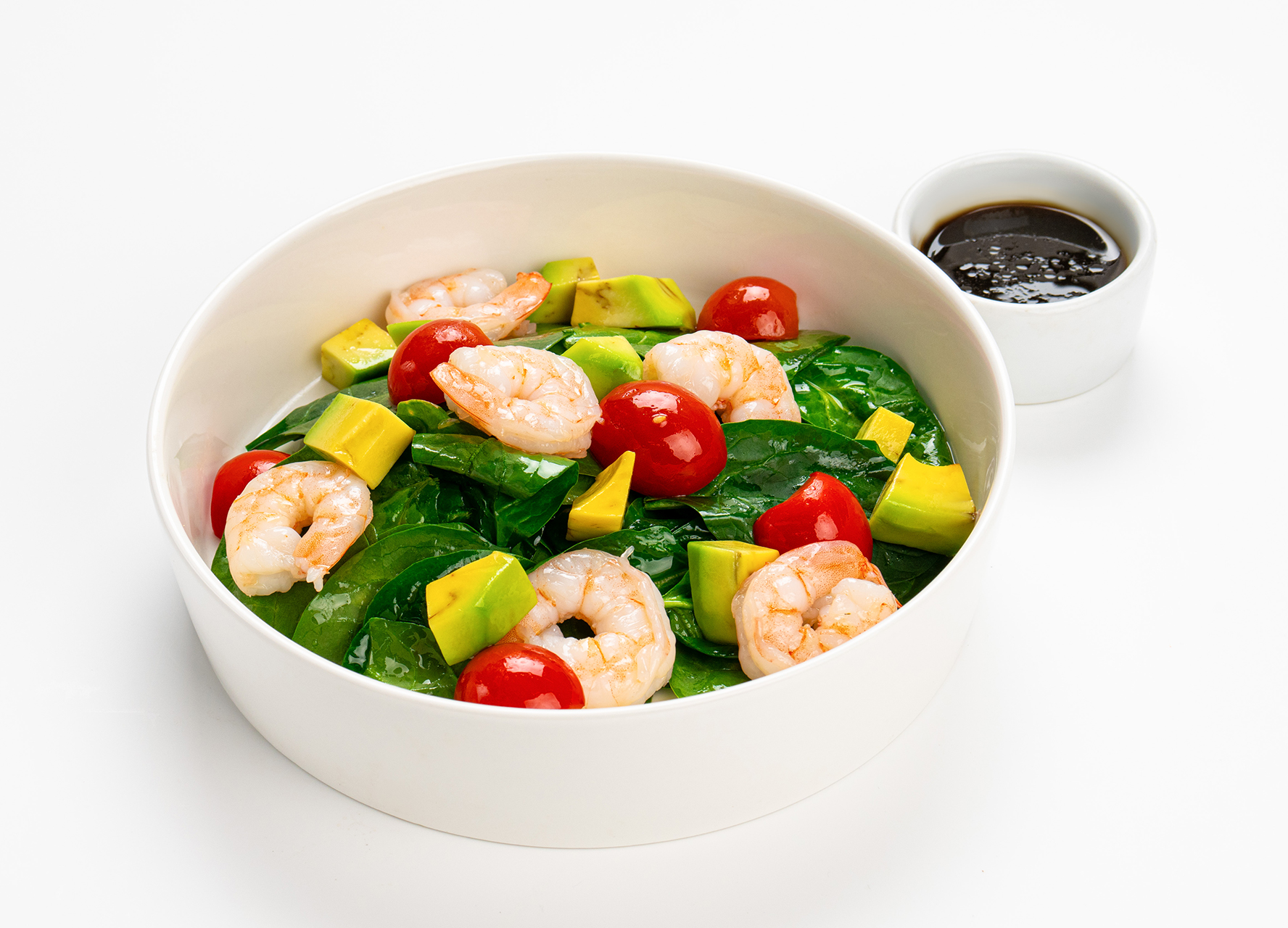 Салат с креветками и авокадо