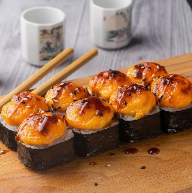 Запеченный с лососем