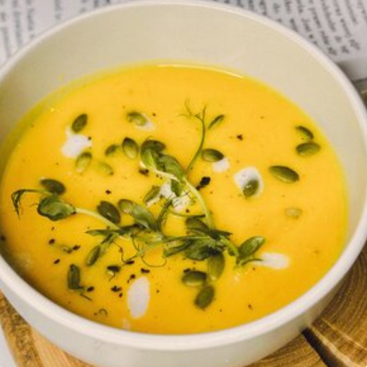 Крем-суп тыквенный на кокосовом молоке