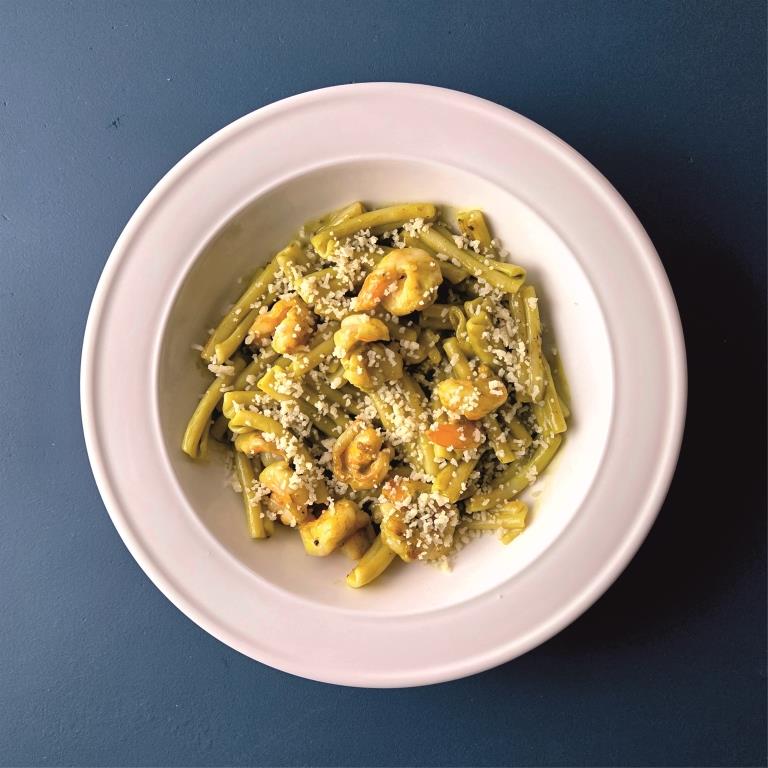 Креветки и фисташки