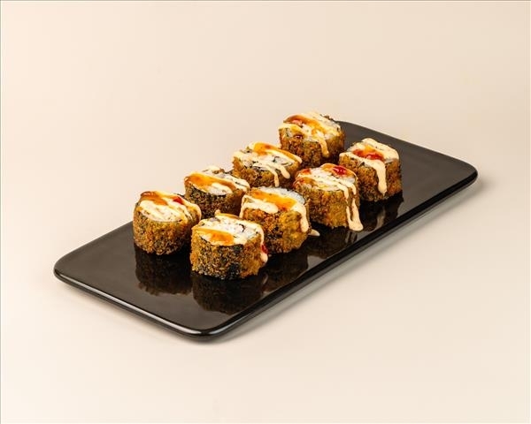 Теплый ролл с крабом