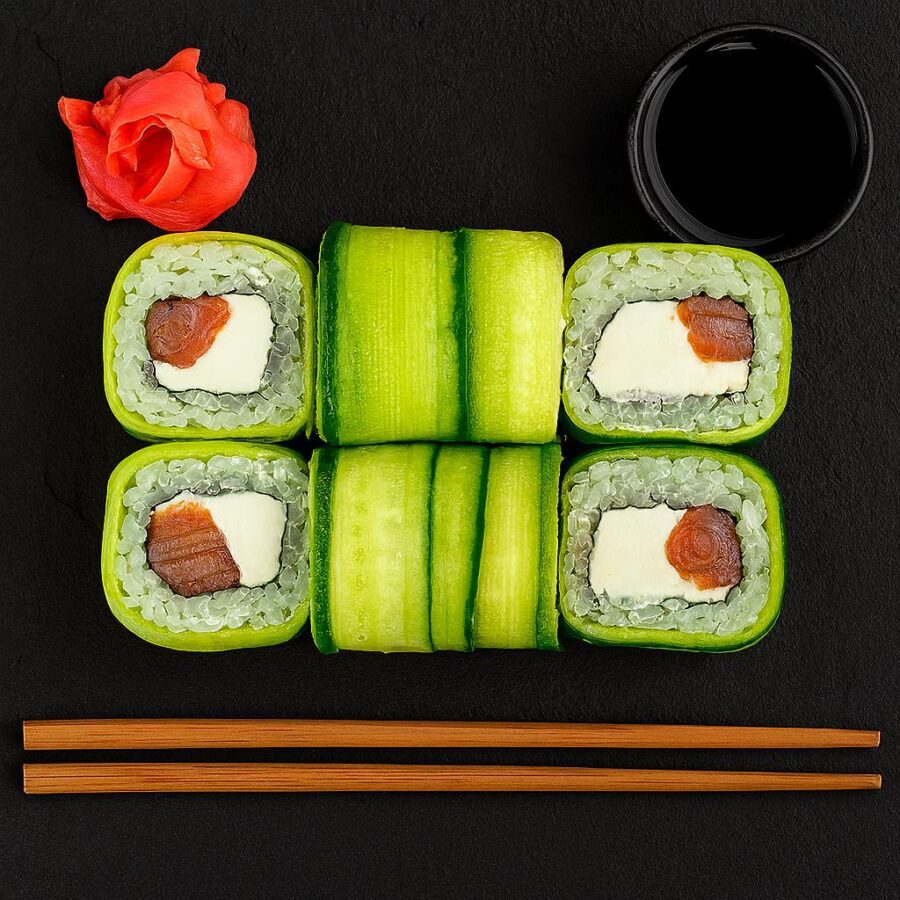 Ролл гармония с лососем