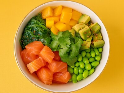 Поке с лососем