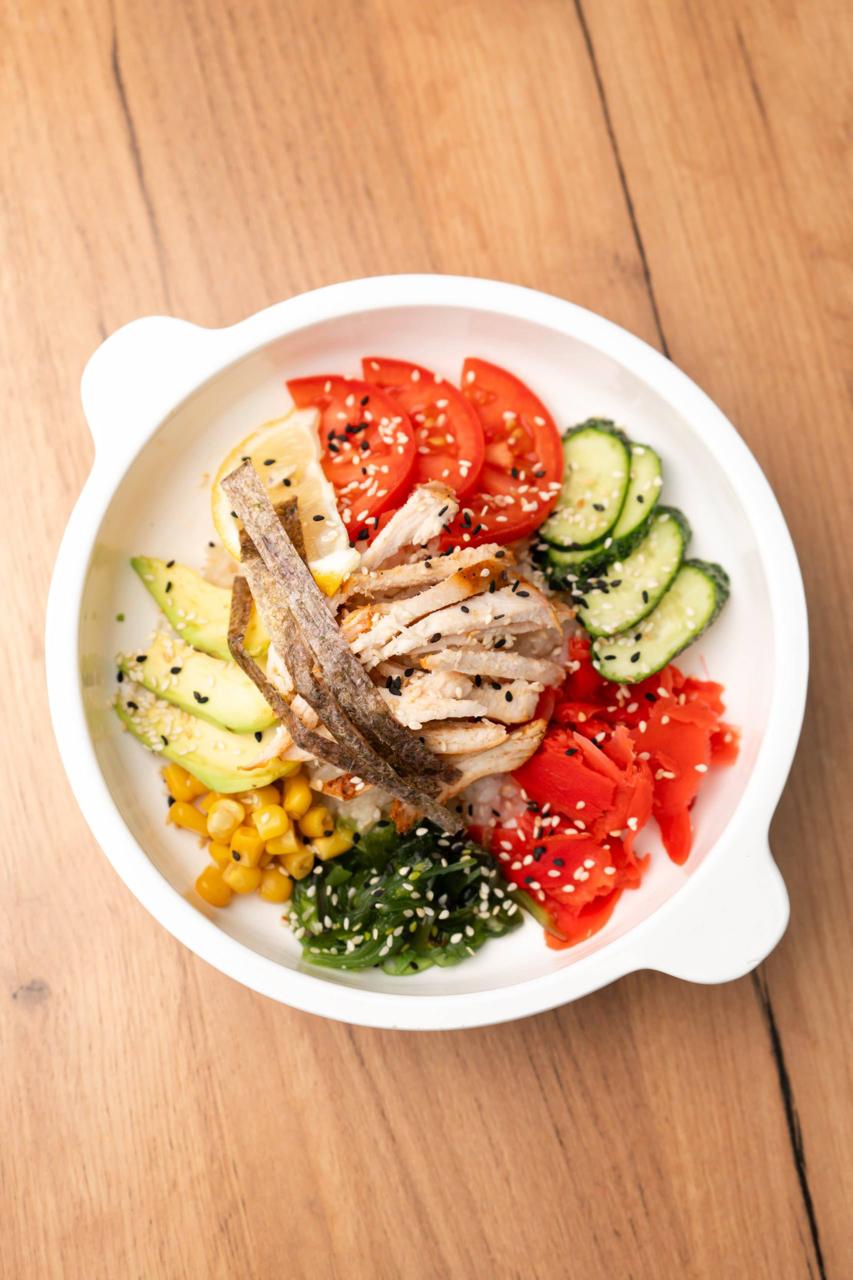 Поке с курицей