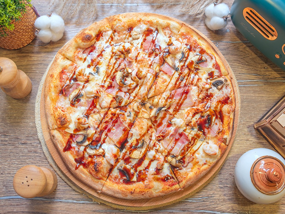 Пицца «Бешеная креветка»» 35 см