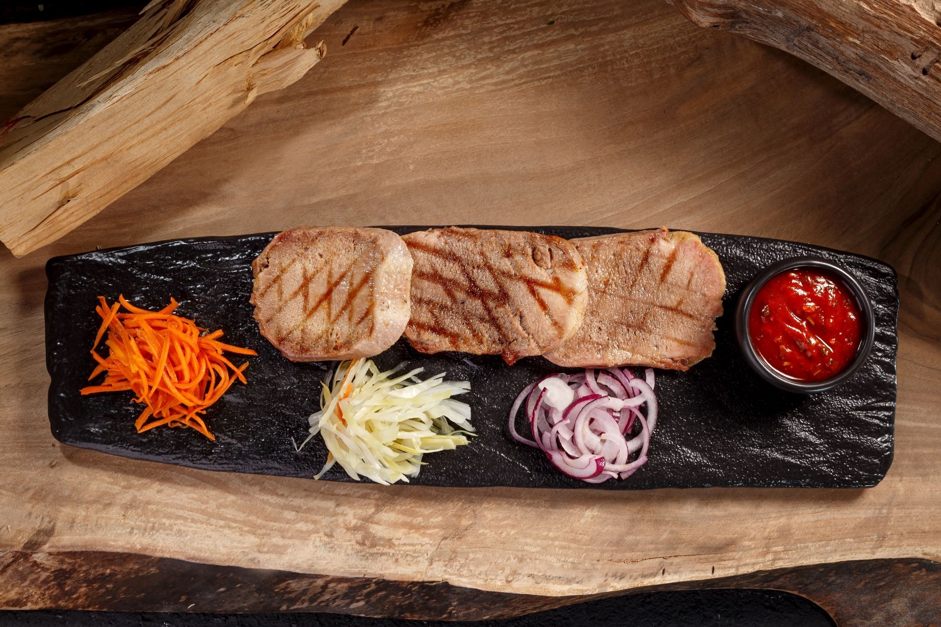 Язык говяжий на гриле