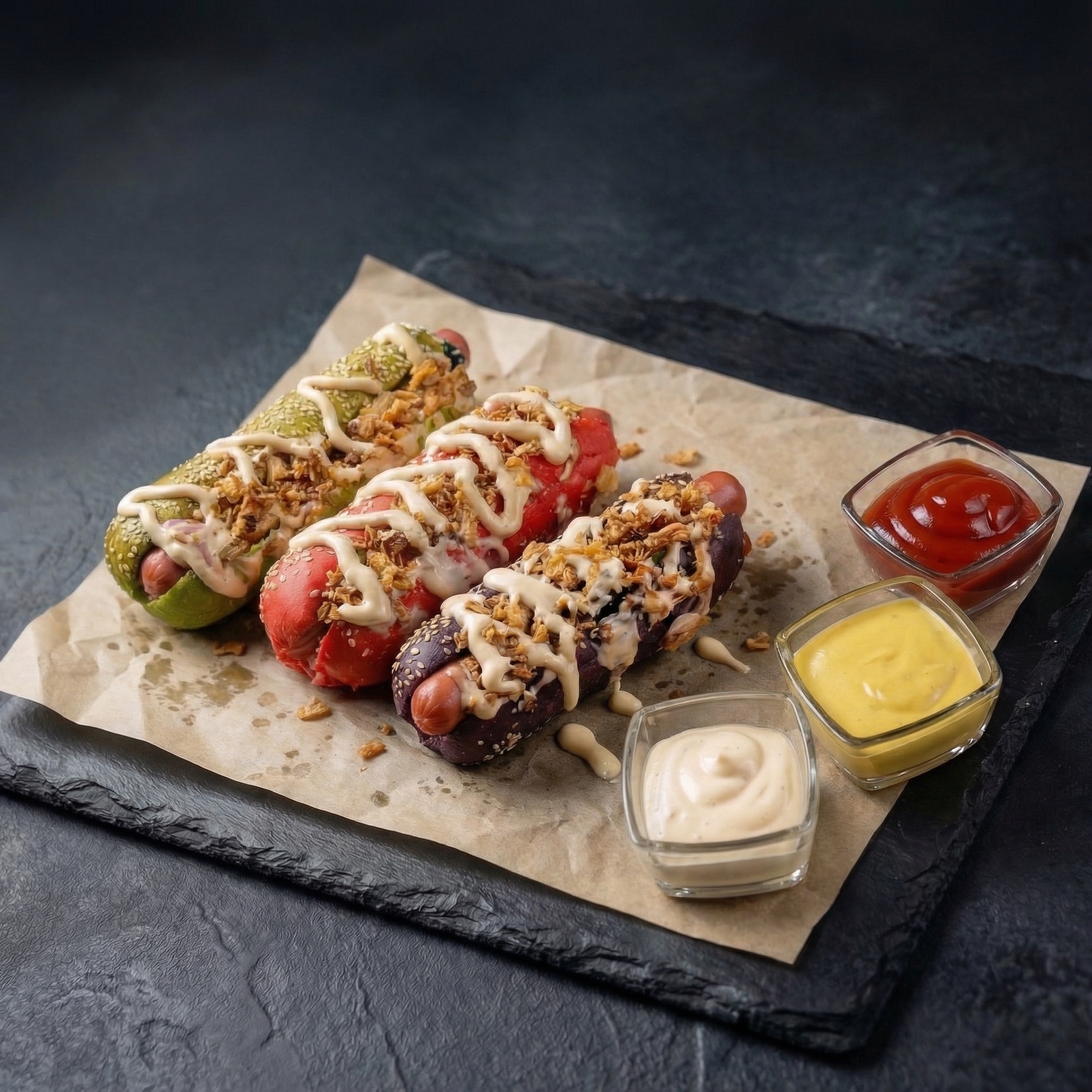 Радужный хот-дог ,,Акварель,,