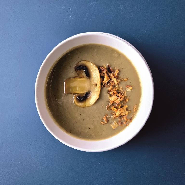 Крем-суп с лесными грибами