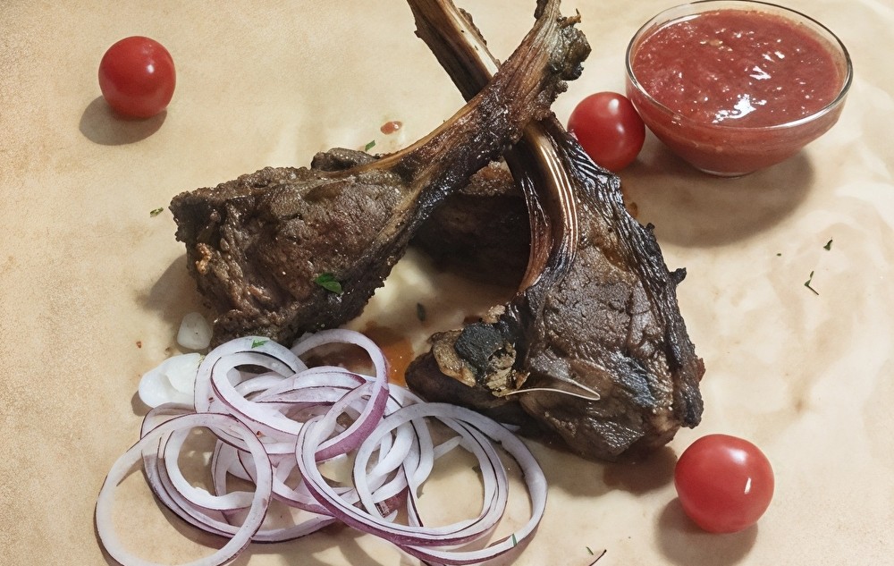 Шашлык из баранины на кости