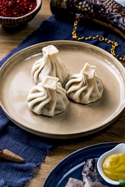 Д Хинкали со свининой-говядиной 4 шт