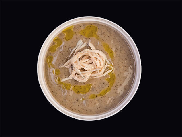 Крем-суп грибной с курицей