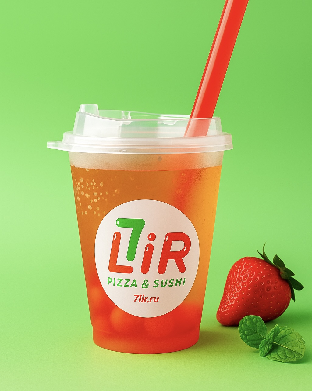 Бабл Лимонад "Клубника-мята"