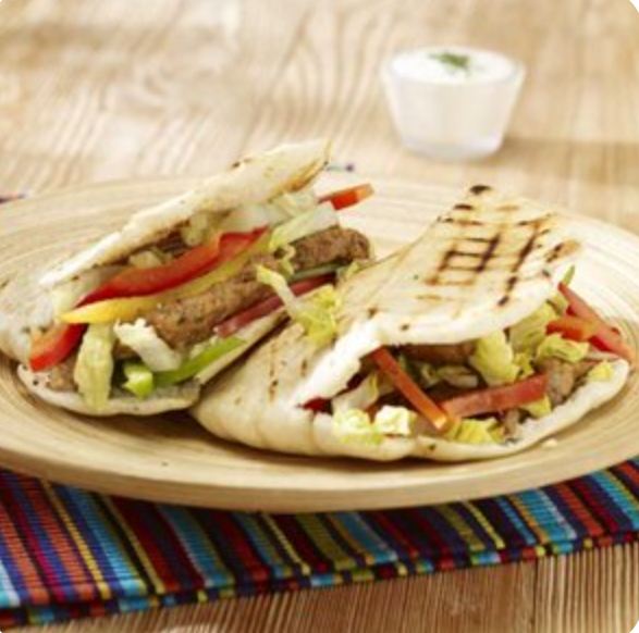 Большой гирос барбекю с сыром