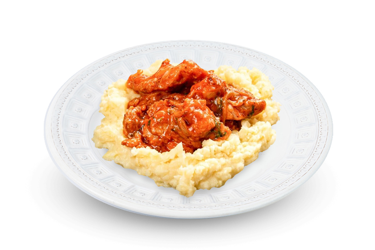 Чахохбили из курицы с пюре