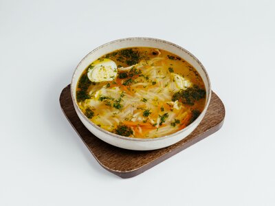 Лапша с домашней курицей