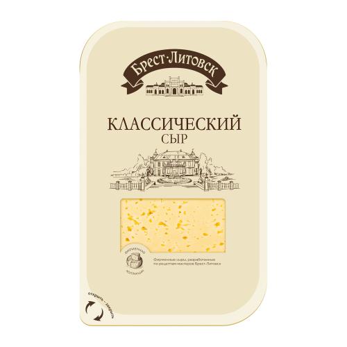 Классический сыр слайсы 45% Брест-Литовск 130г